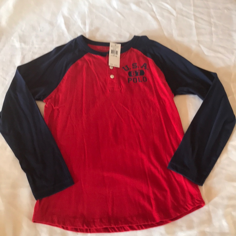 NWT Boys Polo Ralph Lauren long sleeve shirt